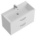 Тумба с раковиной подвесная BelBagno AURORA 90 Bianco Lucido, раковина белая 8.1135.192160.0270OP;AURORA-900-2C-SO-BL;BB900/450-LV-MR-AST