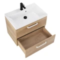 Тумба с раковиной подвесная BelBagno AURORA 80 Rovere Nebrasca Nature, раковина белая 8.1135.192160.0270OP;AURORA-800-2C-SO-RNN;BB800/450-LV-MR-AST