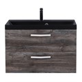 Тумба с раковиной подвесная BelBagno AURORA 80 Pino Pasadena, раковина чёрная 8.1135.192160.0270OP;AURORA-800-2C-SO-PP;BB800/450-LV-ART-AST-NERO