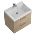 Тумба с раковиной подвесная BelBagno AURORA 70 Rovere Nebrasca Nature, раковина белая 8.1135.192160.0270OP;AURORA-700-2C-SO-RNN;BB700/450-LV-MR-AST