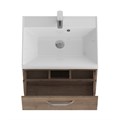 Тумба с раковиной подвесная BelBagno AURORA 60 Rovere Tabacco, раковина белая 8.1135.192160.0270OP;AURORA-600-2C-SO-RT;BB600/450-LV-MR-AST