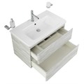Тумба с раковиной подвесная BelBagno ALBANO-CER 80 Rovere Vintage Bianco, раковина белая ALBANO-CER-800-2C-SO-RVB;12080-KL