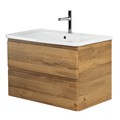 Тумба с раковиной подвесная BelBagno ALBANO-CER 80 Rovere Rustico, раковина белая ALBANO-CER-800-2C-SO-RR;12080-KL