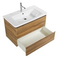 Тумба с раковиной подвесная BelBagno ALBANO-CER 80 Rovere Rustico, раковина белая ALBANO-CER-800-2C-SO-RR;12080-KL