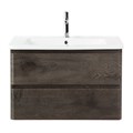 Тумба с раковиной подвесная BelBagno ALBANO-CER 80 Rovere Nature Grigio, раковина белая ALBANO-CER-800-2C-SO-RNG;12080-KL