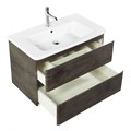 Тумба с раковиной подвесная BelBagno ALBANO-CER 80 Rovere Nature Grigio, раковина белая ALBANO-CER-800-2C-SO-RNG;12080-KL