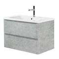 Тумба с раковиной подвесная BelBagno ALBANO-CER 80 Cemento Verona Grigio, раковина белая ALBANO-CER-800-2C-SO-CVG;12080-KL