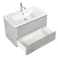 Тумба с раковиной подвесная BelBagno ALBANO-CER 80 Cemento Verona Grigio, раковина белая ALBANO-CER-800-2C-SO-CVG;12080-KL