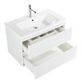 Тумба с раковиной подвесная BelBagno ALBANO-CER 80 Bianco Lucido, раковина белая ALBANO-CER-800-2C-SO-BL;12080-KL