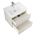 Тумба с раковиной подвесная BelBagno ALBANO-CER 60 Rovere Vintage Bianco, раковина белая ALBANO-CER-600-2C-SO-RVB;12060-KL