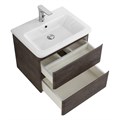 Тумба с раковиной подвесная BelBagno ALBANO-CER 60 Rovere Nature Grigio, раковина белая ALBANO-CER-600-2C-SO-RNG;12060-KL