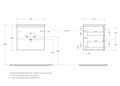 Тумба с раковиной подвесная BelBagno ALBANO-CER 60 Rovere Nature Grigio, раковина белая ALBANO-CER-600-2C-SO-RNG;12060-KL