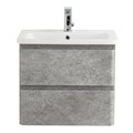 Тумба с раковиной подвесная BelBagno ALBANO-CER 60 Cemento Verona Grigio, раковина белая ALBANO-CER-600-2C-SO-CVG;12060-KL