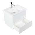 Тумба с раковиной подвесная BelBagno ALBANO-CER 60 Bianco Lucido, раковина белая ALBANO-CER-600-2C-SO-BL;12060-KL