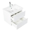 Тумба с раковиной подвесная BelBagno ALBANO-CER 60 Bianco Lucido, раковина белая ALBANO-CER-600-2C-SO-BL;12060-KL