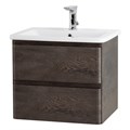 Тумба с раковиной подвесная BelBagno ALBANO-CER 50 Rovere Nature Grigio, раковина белая ALBANO-CER-500-2C-SO-RNG;12050-KL