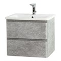 Тумба с раковиной подвесная BelBagno ALBANO-CER 50 Cemento Verona Grigio, раковина белая ALBANO-CER-500-2C-SO-CVG;12050-KL