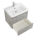 Тумба с раковиной подвесная BelBagno ALBANO-CER 50 Cemento Verona Grigio, раковина белая ALBANO-CER-500-2C-SO-CVG;12050-KL