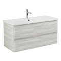 Тумба с раковиной подвесная BelBagno ALBANO-CER 105 Rovere Vintage Bianco, раковина белая ALBANO-CER-1050-2C-SO-RVB;12105-KL