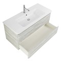 Тумба с раковиной подвесная BelBagno ALBANO-CER 105 Rovere Vintage Bianco, раковина белая ALBANO-CER-1050-2C-SO-RVB;12105-KL