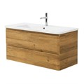 Тумба с раковиной подвесная BelBagno ALBANO-CER 105 Rovere Rustico, раковина белая ALBANO-CER-1050-2C-SO-RR;12105-KL