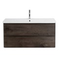 Тумба с раковиной подвесная BelBagno ALBANO-CER 105 Rovere Nature Grigio, раковина белая ALBANO-CER-1050-2C-SO-RNG;12105-KL