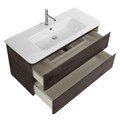 Тумба с раковиной подвесная BelBagno ALBANO-CER 105 Rovere Nature Grigio, раковина белая ALBANO-CER-1050-2C-SO-RNG;12105-KL