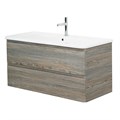 Тумба с раковиной подвесная BelBagno ALBANO-CER 105 Pino Scania, раковина белая ALBANO-CER-1050-2C-SO-PS;12105-KL
