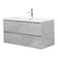 Тумба с раковиной подвесная BelBagno ALBANO-CER 105 Cemento Verona Grigio, раковина белая ALBANO-CER-1050-2C-SO-CVG;12105-KL