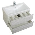 Тумба с раковиной подвесная BelBagno ALBANO 90 Rovere Vintage Bianco, раковина белая ALBANO-900-2C-SO-RVB;BB900/455-LV-MR-ALR