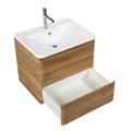 Тумба с раковиной подвесная BelBagno ALBANO 70 Rovere Rustico, раковина белая ALBANO-700-2C-SO-RR;BB700/455-LV-MR-ALR