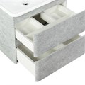 Тумба с раковиной подвесная BelBagno ALBANO 70 Cemento Verona Grigio, раковина белая ALBANO-700-2C-SO-CVG;BB700/455-LV-MR-ALR