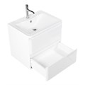 Тумба с раковиной подвесная BelBagno ALBANO 70 Bianco Lucido, раковина белая ALBANO-700-2C-SO-BL;BB700/455-LV-MR-ALR