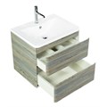 Тумба с раковиной подвесная BelBagno ALBANO 60 Pino Scania, раковина белая ALBANO-600-2C-SO-PS;BB600/455-LV-MR-ALR