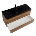 Тумба с раковиной подвесная BelBagno ALBANO 120 Rovere Rustico, раковина чёрная ALBANO-1200-2C-SO-RR;BB1200/455-LV-ART-ALR-NERO