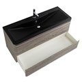 Тумба с раковиной подвесная BelBagno ALBANO 120 Pino Scania, раковина чёрная ALBANO-1200-2C-SO-PS;BB1200/455-LV-ART-ALR-NERO