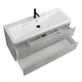 Тумба с раковиной подвесная BelBagno ALBANO 120 Cemento Verona Grigio, раковина белая ALBANO-1200-2C-SO-CVG;BB1200/455-LV-MR-ALR