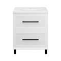 Модерн - 70 Тумба напольная 2 ящ. белая мат.эмаль + раковина УТ000024617