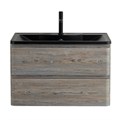 Тумба с раковиной подвесная BelBagno ALBANO 100 Pino Scania, раковина чёрная ALBANO-1000-2C-SO-PS;BB1000/455-LV-ART-ALR-NERO