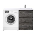 Тумба с раковиной напольная BelBagno KRAFT-LVD-58/120-R Pino Pasadena, раковина белая KRAFT-LVD-580/1200-2C-PIA-PP;BB1200/480-LV-MR-R