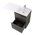 Тумба с раковиной напольная BelBagno KRAFT-LVD-58/120-R Pino Pasadena, раковина белая KRAFT-LVD-580/1200-2C-PIA-PP;BB1200/480-LV-MR-R