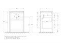 Тумба с раковиной напольная BelBagno KRAFT-LVD-58/120-R Pino Pasadena, раковина белая KRAFT-LVD-580/1200-2C-PIA-PP;BB1200/480-LV-MR-R