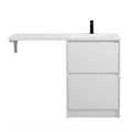 Тумба с раковиной напольная BelBagno KRAFT-LVD 120 Bianco Opaco, раковина белая правая KRAFT-LVD-580/1200-2C-PIA-BO;BB1200/480-LV-MR-R