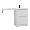 Тумба с раковиной напольная BelBagno KRAFT-LVD 120 Bianco Opaco, раковина белая правая KRAFT-LVD-580/1200-2C-PIA-BO;BB1200/480-LV-MR-R