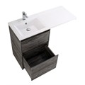 Тумба с раковиной напольная BelBagno KRAFT-LVD-58/120-L Pino Pasadena, раковина белая KRAFT-LVD-580/1200-2C-PIA-PP;BB1200/480-LV-MR-L