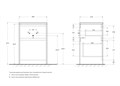 Тумба с раковиной напольная BelBagno KRAFT-LVD 120 Bianco Opaco, раковина белая левая KRAFT-LVD-580/1200-2C-PIA-BO;BB1200/480-LV-MR-L