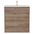 Тумба с раковиной напольная BelBagno KRAFT 39 80 Rovere Tabacco, раковина белая BB-8099-3-80 KRAFT39-800/390-2C-PIA-RT;BB-8099-3-80