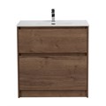 Тумба с раковиной напольная BelBagno KRAFT 39 80 Rovere Tabacco, раковина белая KRAFT39-800/390-2C-PIA-RT;BB800/390ETL