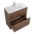 Тумба с раковиной напольная BelBagno KRAFT 39 80 Rovere Tabacco, раковина белая KRAFT39-800/390-2C-PIA-RT;BB800/390ETL