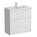 Тумба с раковиной напольная BelBagno KRAFT 39 80 Bianco Opaco, раковина белая BB-8099-3-80 KRAFT39-800/390-2C-PIA-BO;BB-8099-3-80